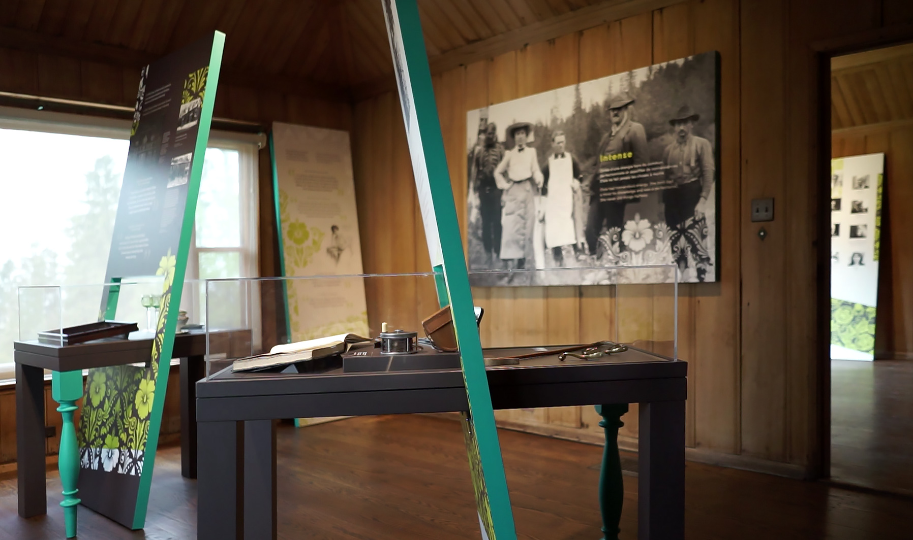 Exhibition at Jardins de Métis, Grand-Métis, 2018