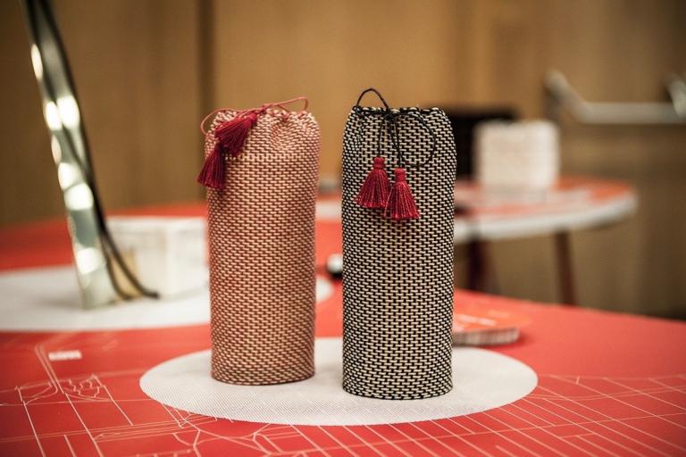 Vase à fleurs tissé sélectionné pour l'exposition World Wide Things Collection à Graz, Montréal, 2018