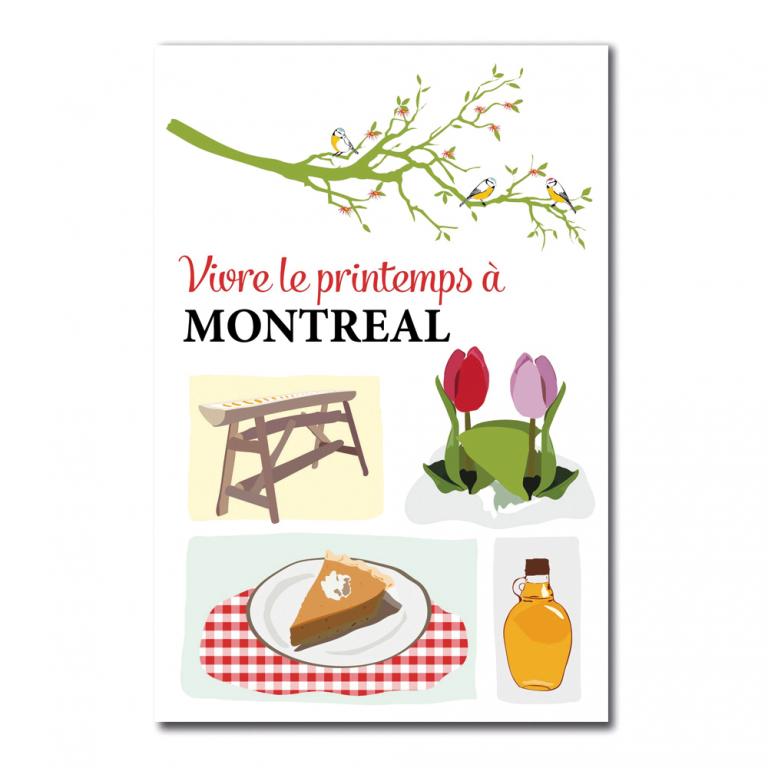 Postcard — Vivre le printemps à Montréal