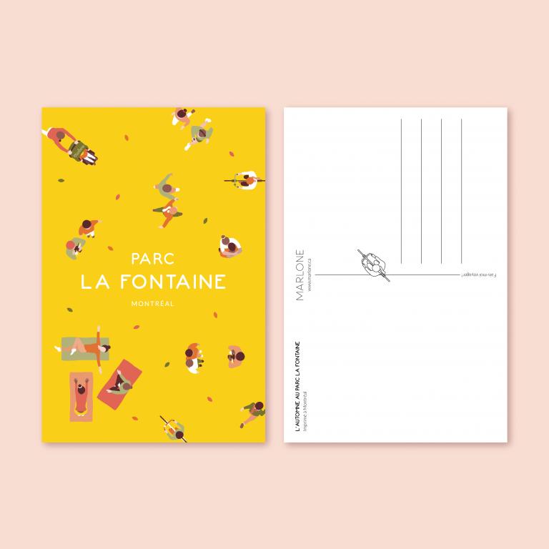 Postcard — Parc La Fontaine