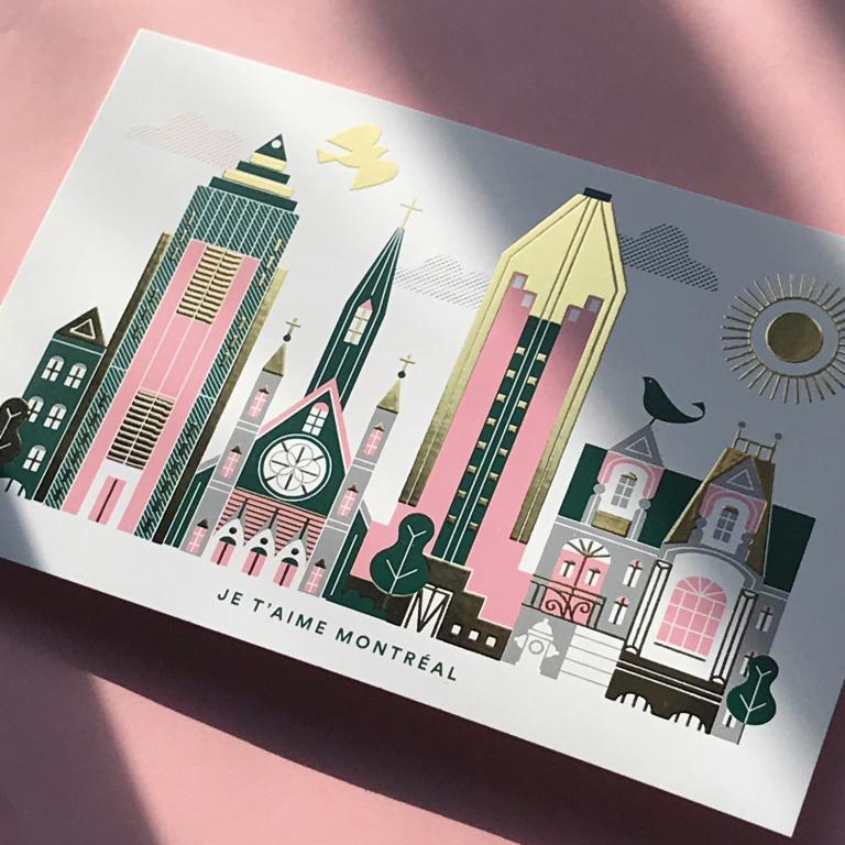 Carte postale — Je t'aime Montréal