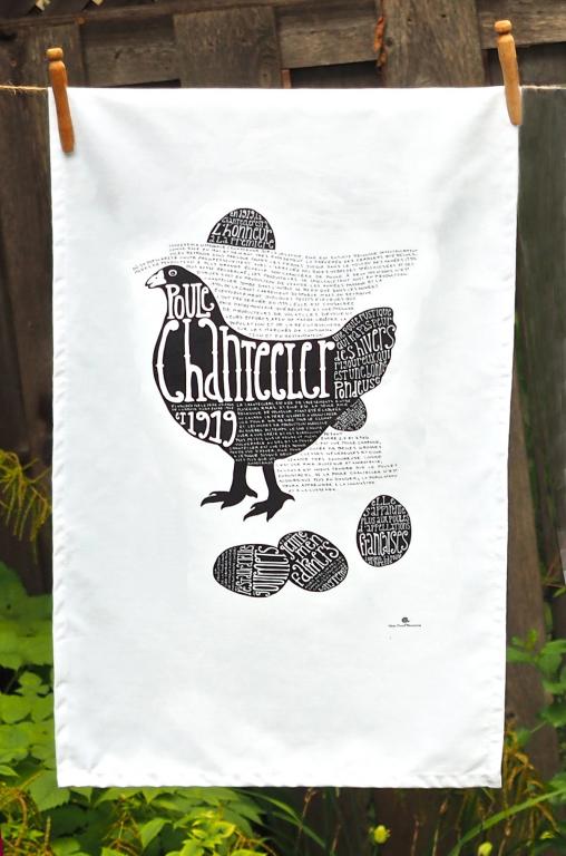 Chantecler chicken dish towel, Montreal, 2013