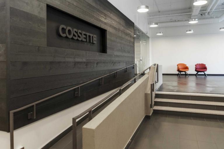 Cossette Communications, office design, Québec City, 2010