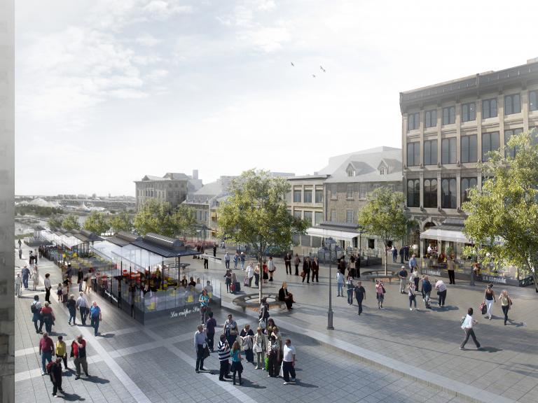 Jacques-Cartier Square, Montreal, project underway