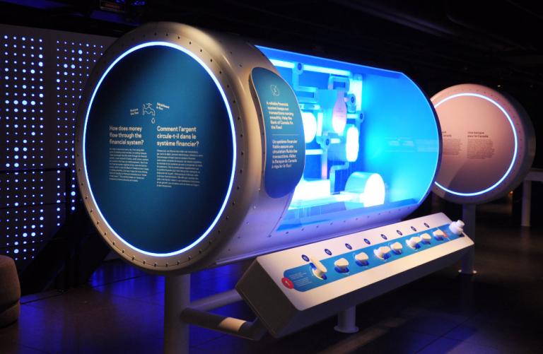 Installation interactive, Musée de la banque du Canada, Ottawa, 2017