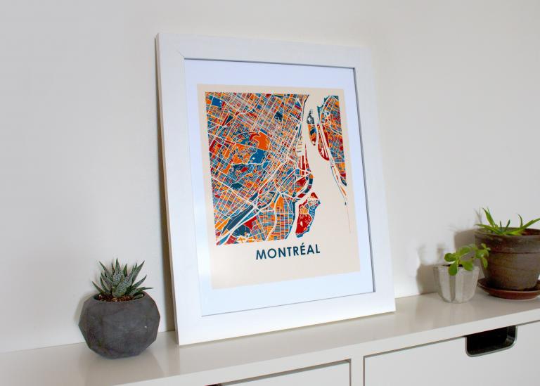 Montréal Map Print, 2018