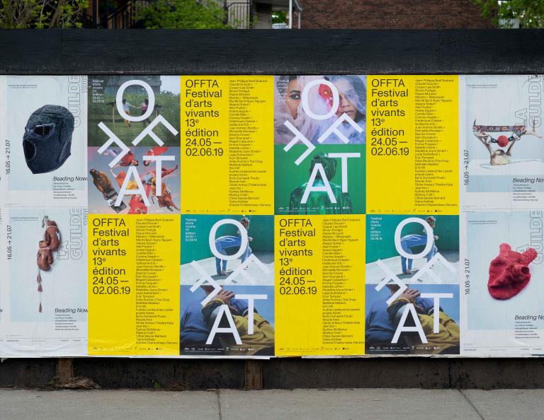 Identité et site internet, OFFTA Festival d'arts vivants, Montréal, 2019