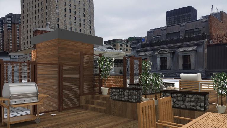 Design of a Roof Terrace, Montréal, 2018