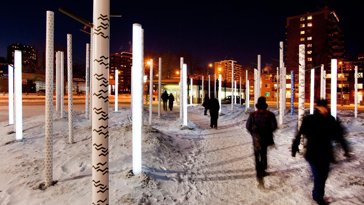 Créer l'hiver au Quartier des spectacles – Abords du métro Saint-Laurent