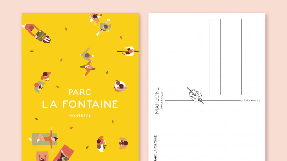 Carte postale — Parc La Fontaine
