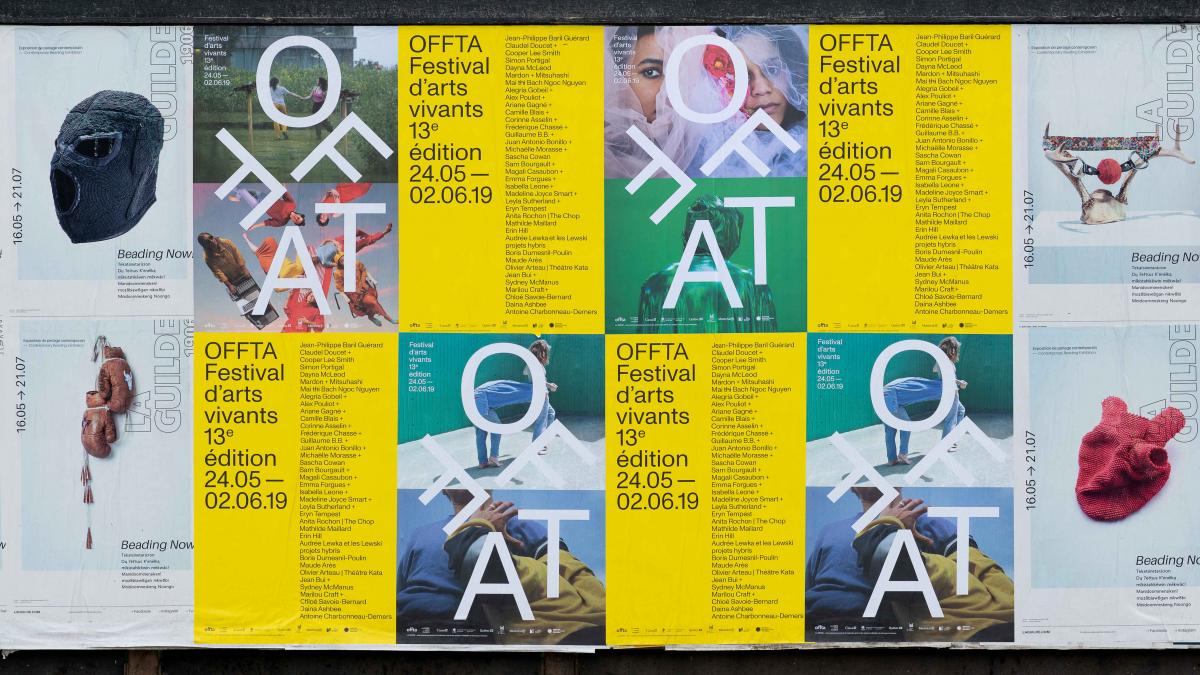 Identité et site internet, OFFTA Festival d'arts vivants, Montréal, 2019