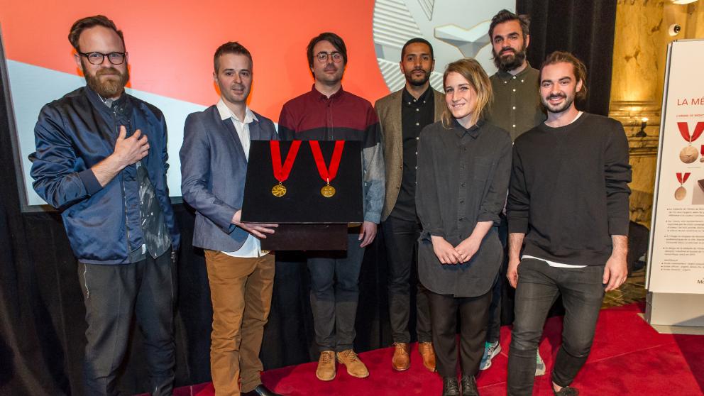 Finalists and winner for the design of the Ordre de Montréal medal