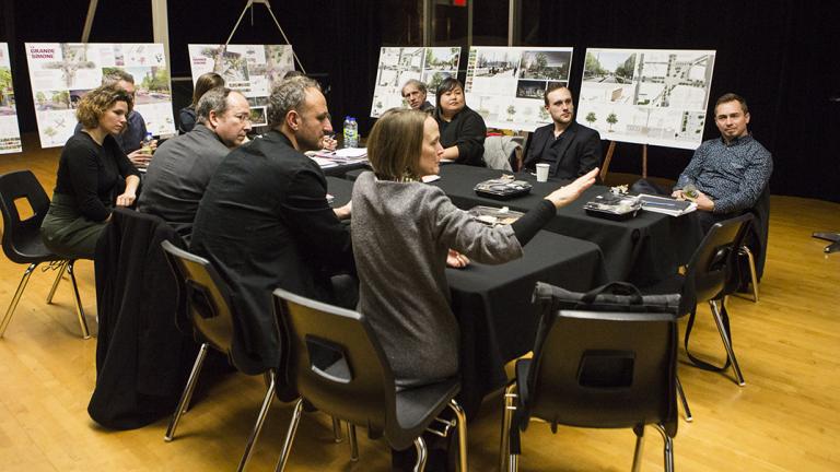 Délibérations des membres du jury concours de design pluridisciplinaire pour l’aménagement de la Zone de rencontre Simon-Valois, 2018