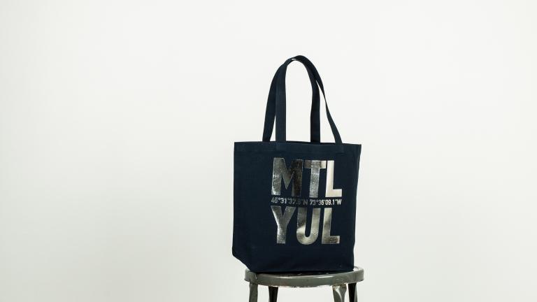 MTL-YUL Canvas Tote Bag
