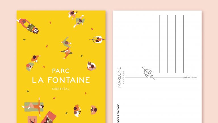 Carte postale — Parc La Fontaine