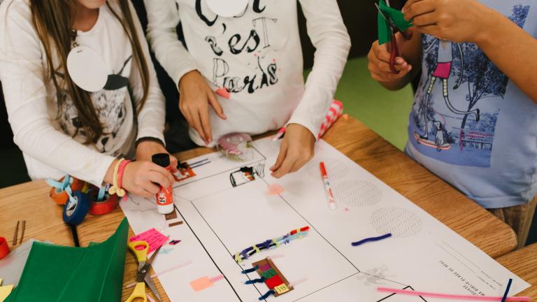 Atelier de cocréation avec les élèves de l'école primaire de l'Île-des-Soeurs, le 18 octobre 201