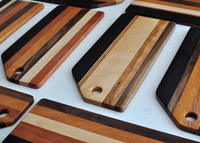Serving Tray with Chalkboard Strip