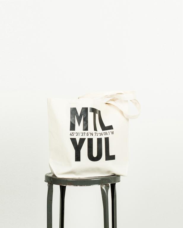 MTL-YUL Canvas Tote Bag