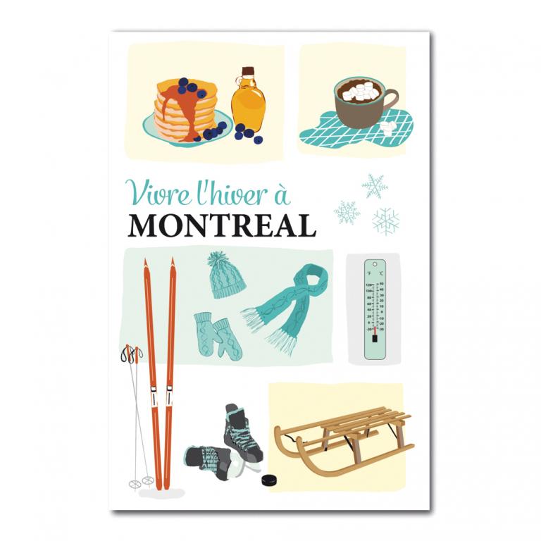 Carte postale — Vivre l'hiver à Montréal