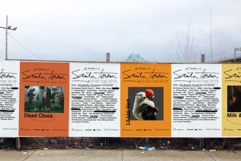 Identité graphique du Festival Santa Teresa, Montréal, 2018