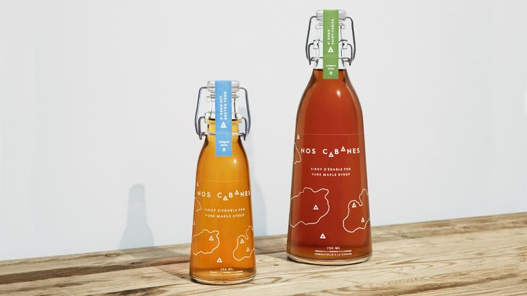 Nos Cabanes Maple Syrups, Visual Identity and Packaging