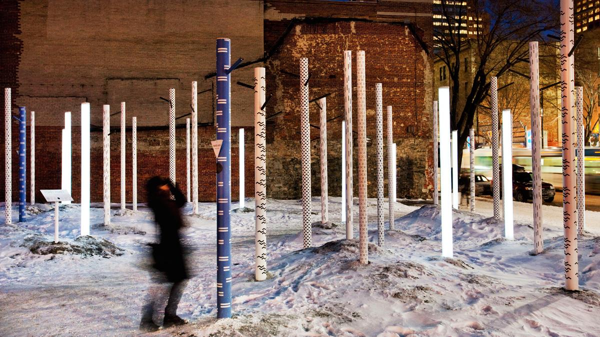 Créer l'hiver au Quartier des spectacles – Abords du métro Saint-Laurent