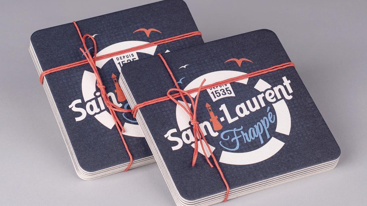 Saint-Laurent frappé coasters, Les Archivistes