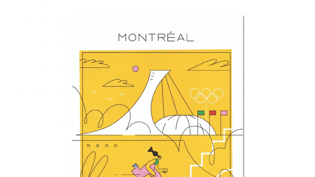 Carte postale — Collection Espace pour la vie (Stade olympique)