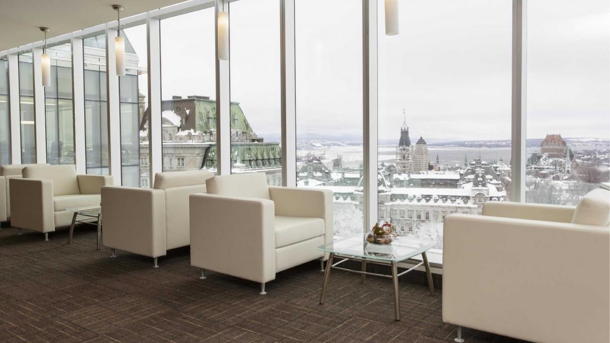 La Capitale Groupe Financier, headquarters interior design, Québec City, 2012